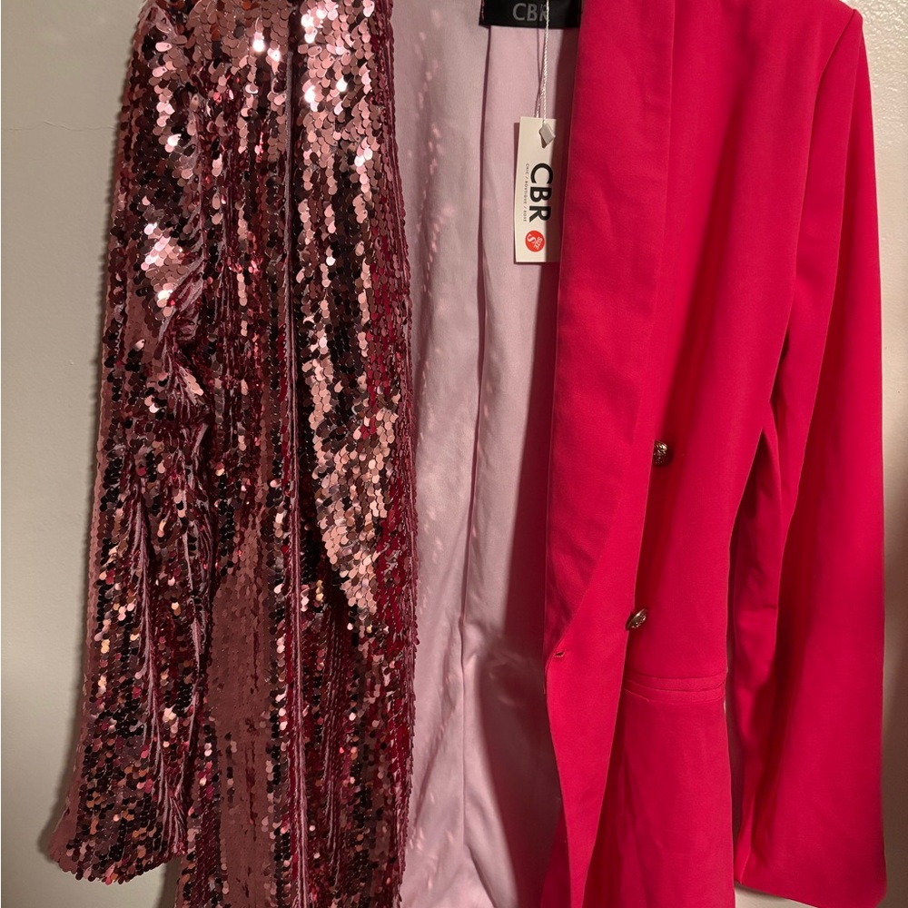 CBR Fuchsia Jacket with Sequin Accents